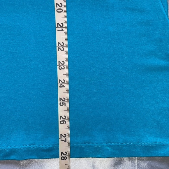 NWT Life Style Woman Turquoise Blue Lace Bell Sleeve Top Size 1X - Picture 9 of 15